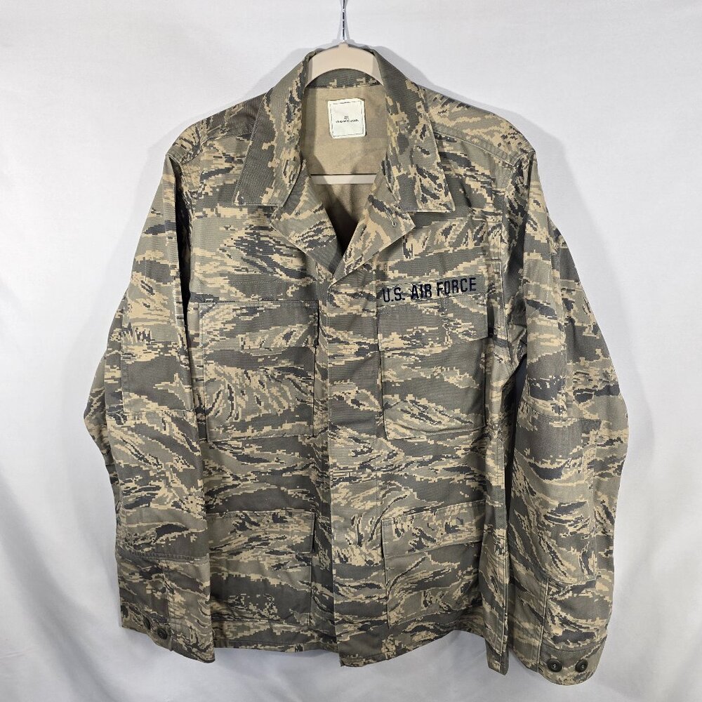 NEW US Air Force ABU Uniform Shirt Adult 42L Camouflage READ DESCRIPTION (N-13)